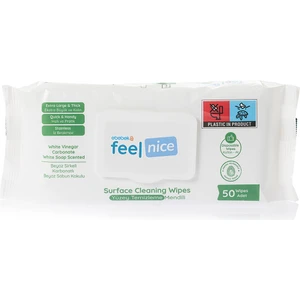Feel Nice Yüzey Temizleme Mendili 50 Adet