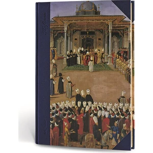 Le Color Osmanlı Kaftan Journal Çizgili Tören Lacivert