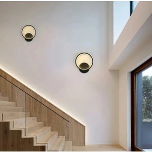 Modern Siyah Tarz Günışığı LED Duvar Aplik 1ADET