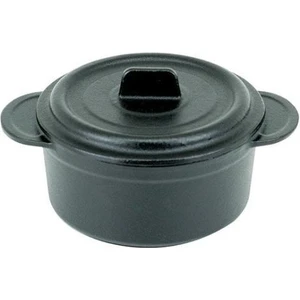 T1794 Caste Mini Güveç Döküm Tencere Mat siyah 10 cm