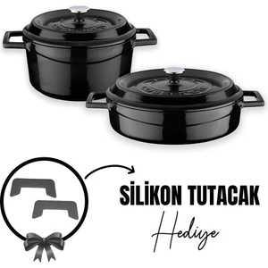Döküm 2x Trendy Serisi 5 Parça Tencere Seti