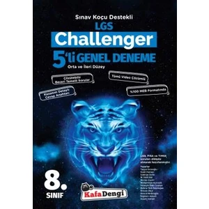 Kafa Dengi Yayınları 8.Sınıf LGS Tüm Dersler 5'li Challenger Paket Deneme