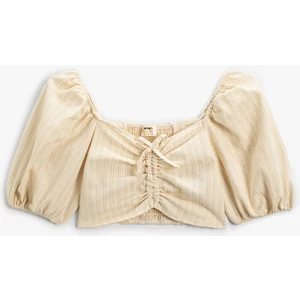 Bluz Tek Omuz Fırfırlı