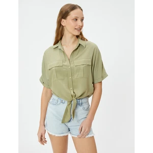 Kısa Kollu Oversize Gömlek