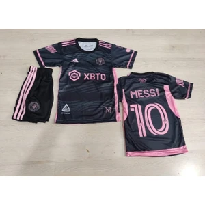 Bite Nose Messi Inter Miami 2023/24 Pembe Halı Saha Forma Tişört Şort Takımı