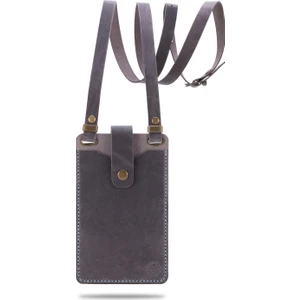 Kadın Omuz Askılı Para ve Kart Bölmeli Hakiki Deri Telefon Çantası