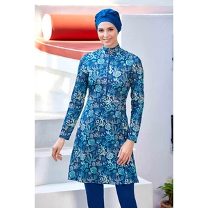 REMSA Likralı Tam Kapalı Tesettür Mayo Estella 9223 Açık Lacivert