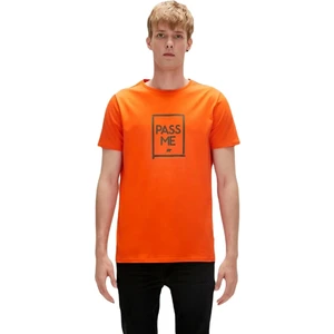 Bad Bear Pass Me 0 Yaka Erkek Tshirt - Turuncu