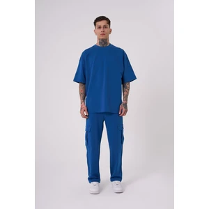 Relaxed Kargo Cepli Baggy Eşofman New Indıgo