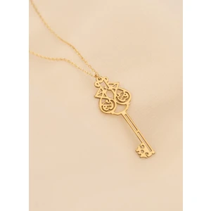 Dkmn Silver 925 Ayar Gümüş El Fettah Anahtar Kolye