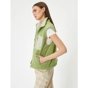 Polar Outdoor Yelek Dik Yaka Cepli