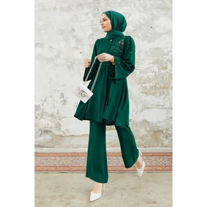 Rina Tunik Pantolon Takım - Zümrüt