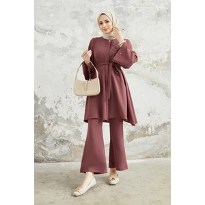 Rina Tunik Pantolon Takım - Gül Kurusu