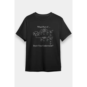 Elektrik Mühendis Siyah Unisex Tişört T-Shirt
