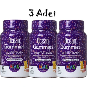 Ocean Gummies Multivitamin 60 Yumuşak Tablet x 3 Adet