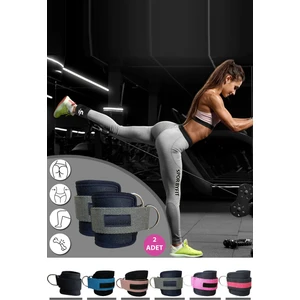 Spor Byfit Ayak Bilek Kayışı D-Ring Fitness Ağırlık Çekiş Aparatı