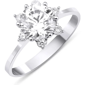 Fiyonk Kuyumculuk 14 Ayar Altın Beyaz Lotus Yüzük 2