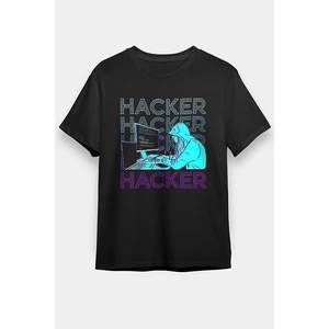Hacker Siyah Unisex Tişört T-Shirt