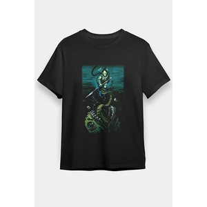 Dalgıç Siyah Unisex Tişört T-Shirt