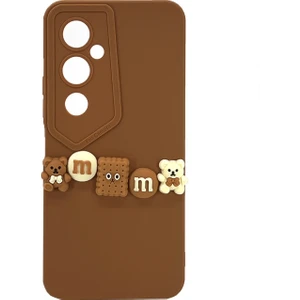 Tecno Pova 4 Pro Uyumlu Lüx Bear Arka Koruma Kılıf - Kahverengi