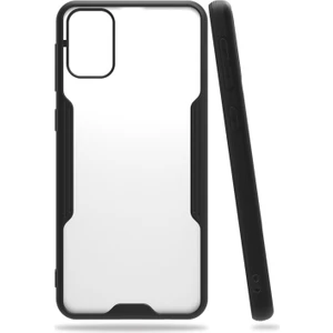 Samsung Galaxy M21 Uyumlu Platin Seri Arka Koruma Kılıf - Siyah