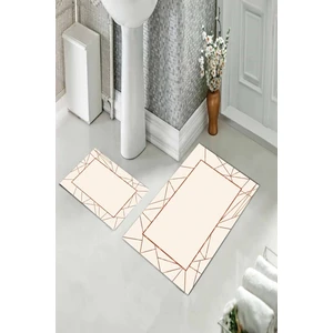 Banyo Halısı Ikili Klozet Takımı Kaymaz Tabanlı (60 cm x 100 cm + 40 cm x 60 Cm)