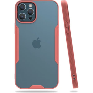 Apple iPhone 12 Pro Uyumlu Platin Seri Arka Koruma Kılıf - Pembe