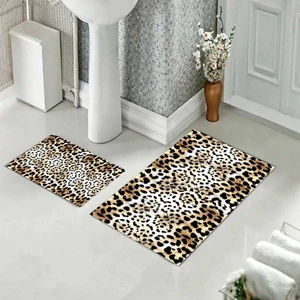 Banyo Halısı Ikili Klozet Takımı Kaymaz Tabanlı (60 cm x 100 cm + 40 cm x 60 Cm)