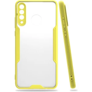 Huawei P30 Lite Uyumlu Platin Seri Arka Koruma Kılıf - Sarı