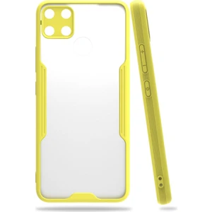 Huawei P40 Lite Uyumlu Platin Seri Arka Koruma Kılıf - Sarı
