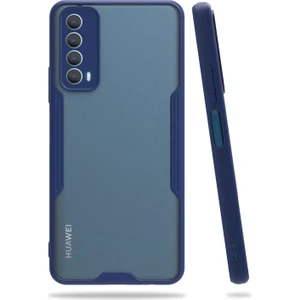 Huawei P Smart 2021 Uyumlu Platin Seri Arka Koruma Kılıf - Lacivert