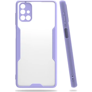 Samsung Galaxy M51 Uyumlu Platin Seri Arka Koruma Kılıf - Lila