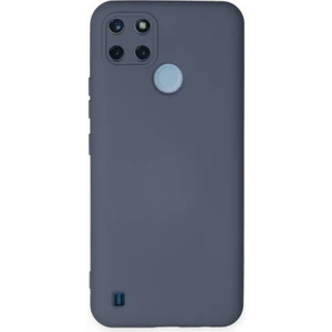 Realme C25Y Uyumlu Lansman Seri Arka Koruma Kılıf - Gri
