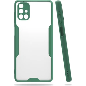 Samsung Galaxy M51 Uyumlu Platin Seri Arka Koruma Kılıf - Yeşil