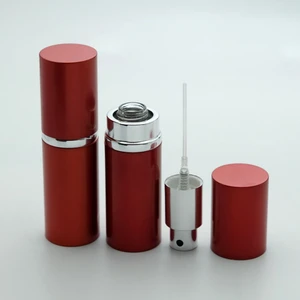 Boş Parfüm Şişesi 20 ml (3 Adet) (TEKRAR DOLDURULABİLİR) Alüminyum Kırmızı Boş Şişe