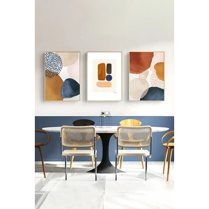 3 Parça Çerçeve Görünümlü Mdf Tablo Seti