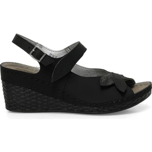 166322.Z4FX Siyah Kadın Comfort Sandalet