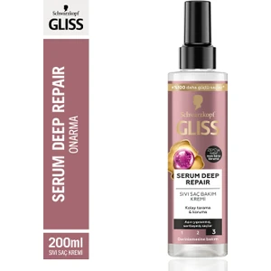 Schwarzkopf Gliss Serum Deep Repair Onarıcı  Sıvı Saç Bakım Kremi 200 Ml