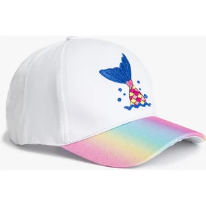 Pamuklu Işlemeli Kep Şapka