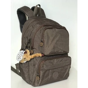 Krinkıl Kumaş Suya Dayanıklı Büyük Boy Vizon Klinkır Sırt Çantası/laptop Okul Çanta