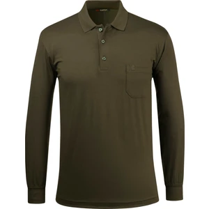 Çizgi Triko Erkek Polo Yaka Düğmeli Cepli Sweat Klasik Kalıp