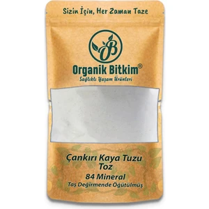 Organik Bitkim 84 Mineral Doğal Çankırı Kaya Tuzu Taş Değirmende Öğütülmüş 500 gr