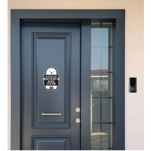 Hediyene Bak Lütfen Zile Basmayınız Bebek Uyuyor Ayıcık Sticker