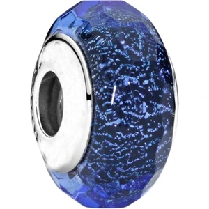 Asaf Accessory Işık Yayan Mavi Murano Cam Charm