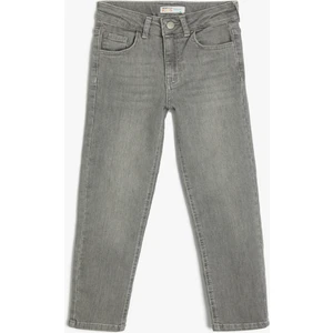 Rahat Bol Kesim Kot Pantolon- Regular Jean