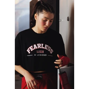Fearless Siyah Tişört  - Seren Ay Çetin Koleksiyonu