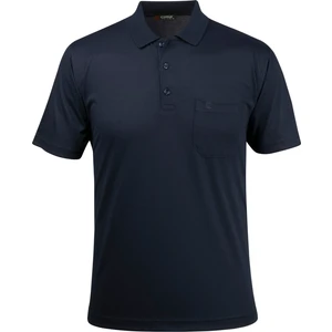 Çizgi Triko Erkek Büyük Beden Polo Yaka Düğmeli Cepli T-Shirt Klasik Kalıp