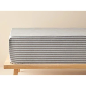 Osmanlı Home Concept Stripe Çizgili Pamuk Saten Çift Kişilik Lastikli Çarşaf + 2 Adet Yastık Kılıfı 160X200