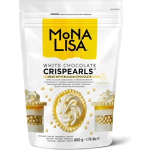 Mona Lisa Crispearls Beyaz (Içi Bisküvili Inci Tanesi) 800 gr Çikolata
