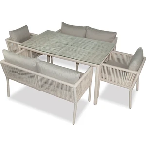 Vera 2-2-1-1 Rattan Bahçe Balkon Takımı Kum
